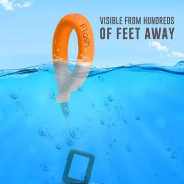 Nordic Flash Waterproof Camera Float (2-pack) Floating Strap for GoPro Hero12, DJI Action 4, Insta360 Ace Pro, Olympus Tough TG-6, & Many More Action Cameras and Phones