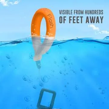 Nordic Flash Waterproof Camera Float (2-pack) Floating Strap for GoPro Hero12, DJI Action 4, Insta360 Ace Pro, Olympus Tough TG-6, & Many More Action Cameras and Phones