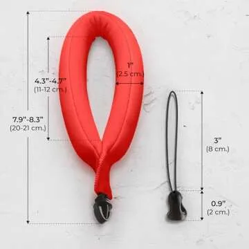 Nordic Flash Waterproof Camera Float (2-pack) Floating Strap for GoPro Hero12, DJI Action 4, Insta360 Ace Pro, Olympus Tough TG-6, & Many More Action Cameras and Phones