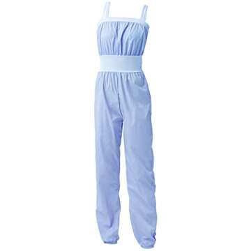 Lovdaswi Women Girls Lightweight Warm Up Rompers