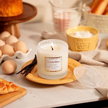 LA JOLIE MUSE Vanilla Cake Scented Candle for All