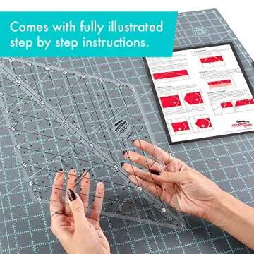 Creative Grids Diamond Ruler for Perfect Quilting Cuts