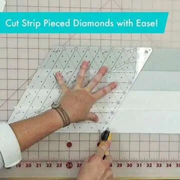 Creative Grids Diamond Ruler for Perfect Quilting Cuts
