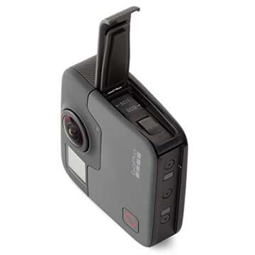 GoPro Fusion - 360 Waterproof Digital VR Camera with Spherical 5.2K HD Video 18MP Photos, Bundle Kit with Extra GoPro Rechargeable Battery + 2 Pack SanDisk 32GB Extreme MicroSD Memory Card
