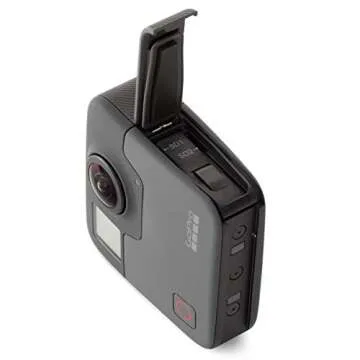 GoPro Fusion - 360 Waterproof Digital VR Camera with Spherical 5.2K HD Video 18MP Photos, Bundle Kit with Extra GoPro Rechargeable Battery + 2 Pack SanDisk 32GB Extreme MicroSD Memory Card