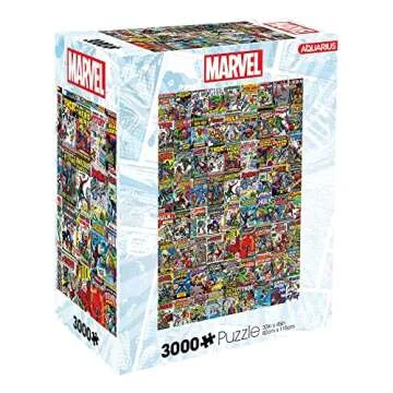 Marvel Comics Covers Superheroes 3000-Piece Jigsaw Puzzle for Kids and Adults | Brain Teaser, Educat...