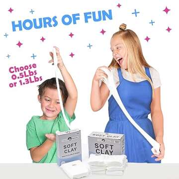 Original Stationery Soft Clay for Slime Making, Moldable Modeling Clay for Kids, Add to Glue and Shaving Foam for Butter Slimes, 1.3 Lbs/600g, Fun Easter and Birthday Gift, Slime Mix Ins Supplies