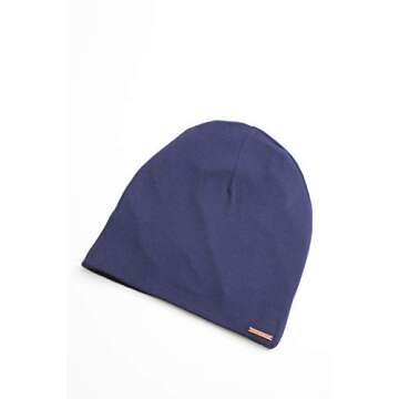 Grace Eleyae GE Sleep Cap | Slap Silky Adjustable Cap Stylish Premium Quality Beanie Hat Head Cover for Curly Hair Women Soft & Smooth One Size Fits All (Navy Blue)