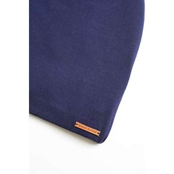 Grace Eleyae GE Sleep Cap | Slap Silky Adjustable Cap Stylish Premium Quality Beanie Hat Head Cover for Curly Hair Women Soft & Smooth One Size Fits All (Navy Blue)