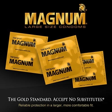 Trojan Magnum XL Large Size Condoms for Comfortable Protection