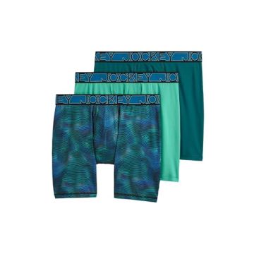 Jockey Men's Active Microfiber Boxer Briefs 3 Pack - Comfort & Style