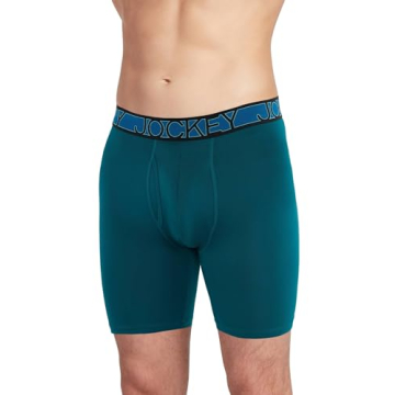 Jockey Men's Microfiber Boxer Briefs 3 Pack in L