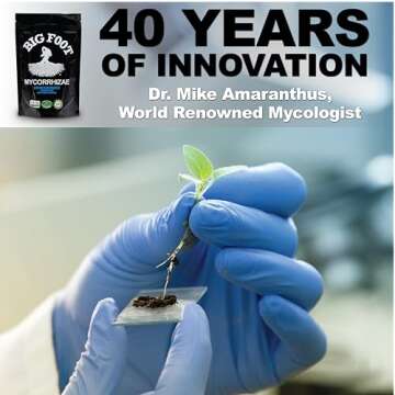 Big Foot Mycorrhizae Water Soluble Concentrate for New and EXISTING Plants - Includes Worm Castings, Kelp, Azomite, Biochar, Humic Acid - 4 Ounces