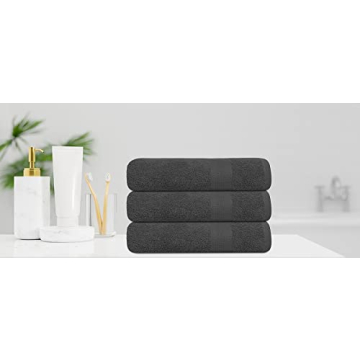 TEXCRAFT Premium Bath Towel Set - 100% Cotton, 6 Pack