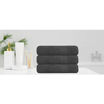 TEXCRAFT Premium Bath Towel Set - 100% Cotton, 6 Pack