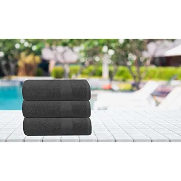 TEXCRAFT Premium Bath Towel Set - 100% Cotton, 6 Pack