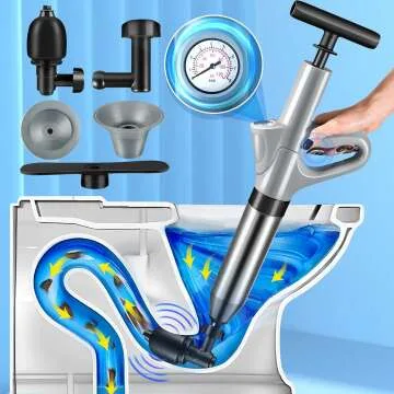 Air Drain Blaster Gun for Effective Clog Removal