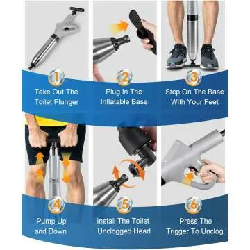 Air Drain Blaster Gun for Effective Clog Removal
