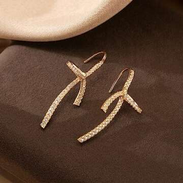 SLUYNZ Elegant 925 Sterling Silver CZ Bow Earrings for Women