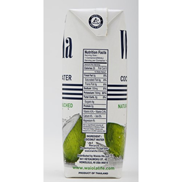 Waioli Coconut Water Pack of 12 Enhanced Hydration