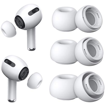 3 Pairs of Replacement Ear Tips for Airpods Pro - Silicone with Case