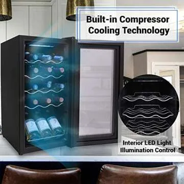 Bottle Wine Cooler Refrigerator for Home Use