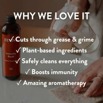 Immunity Boost Cleaner Concentrate by REVIVEEO - Multi-Purpose, All-Purpose, Concentrated, Mopping, Nontoxic, Plant Based