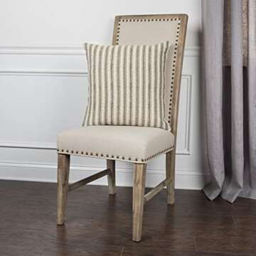 Rizzy Home | T11038 | Down Fill Decorative Pillow | 20"x20" Gray