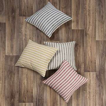 Rizzy Home | T11038 | Down Fill Decorative Pillow | 20"x20" Gray