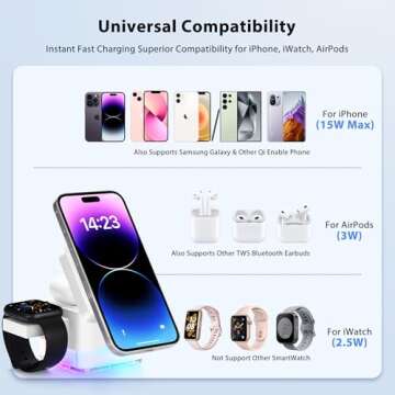 TACOSO 3 in 1 Wireless Charger for iPhone & Apple