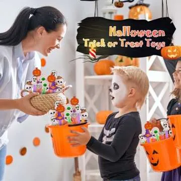 24 Pcs Halloween Bubble Wands - Fun Party Favors For Kids