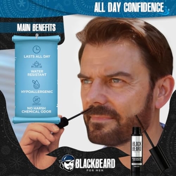 Blackbeard Instant Hypoallergenic Beard Color for Men
