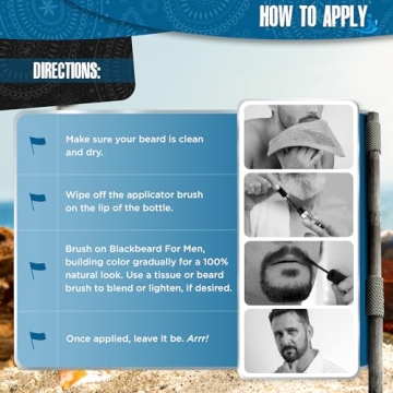 Blackbeard Instant Hypoallergenic Beard Color for Men