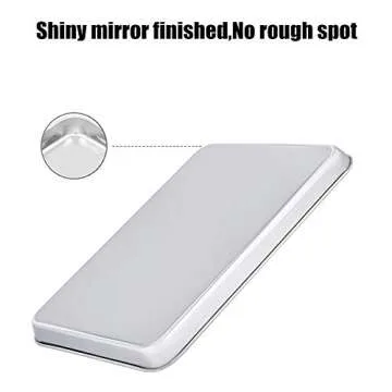 WEZVIX Baking Sheet Set of 2 Stainless Steel Cookie Trays