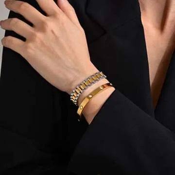 Shop the Stylish MPRAINBOW Gold Bracelet Set for Elegance