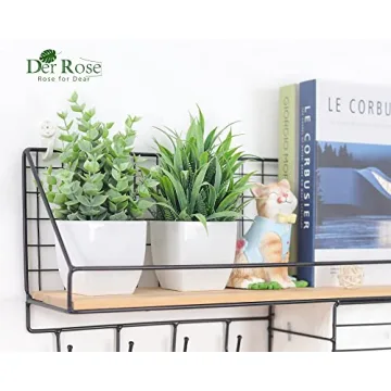 Der Rose 6 Pack Fake Plants for Home Decor