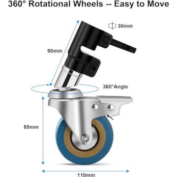 Heavy Duty C Stand 11.3ft Adjustable Stand for Photography