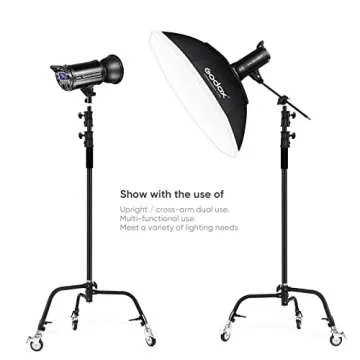 Heavy Duty C Stand 11.3ft Adjustable Stand for Photography
