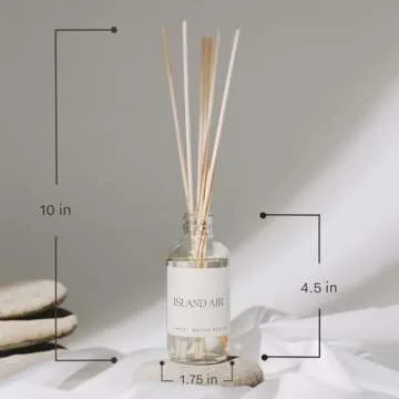 Sweet Water Decor Lavender and Sage Reed Diffuser - Spring Lavender Reed Diffuser for Home and Office with Long Lasting Fragrance - Made in the USA