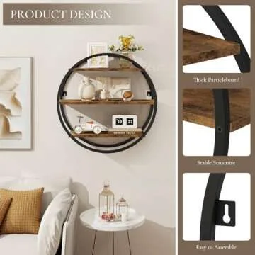 BCOZLUX Decorative Floating Shelves for Home & Office