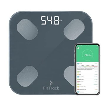 FitTrack Dara Smart BMI Scale - Accurate Body Fat Analyzer