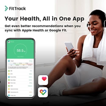 FitTrack Dara Smart BMI Scale - Accurate Body Fat Analyzer