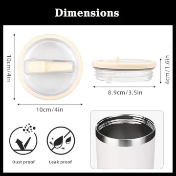Tumbler Lid Replacement for Stanley Quencher - 2 Pack