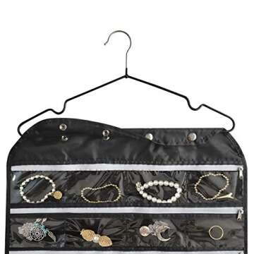 BB Brotrade Hanging Jewelry Organizer - 80 Zippered Pockets