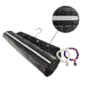 BB Brotrade Hanging Jewelry Organizer - 80 Zippered Pockets