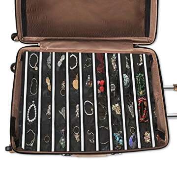 BB Brotrade Hanging Jewelry Organizer - 80 Zippered Pockets