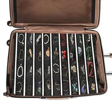 BB Brotrade Hanging Jewelry Organizer - 80 Zippered Pockets