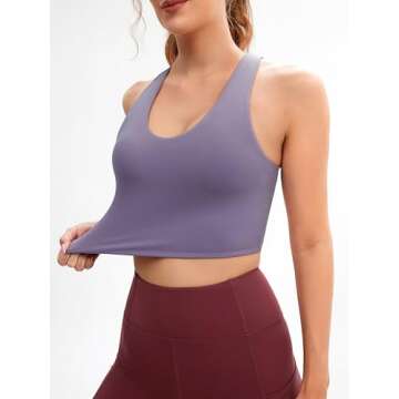 JOYSPELS Sports Bra for Women - Criss-Cross Design