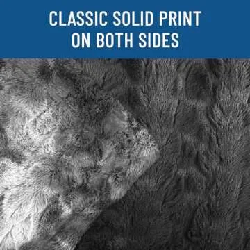 Everlasting Comfort Faux Fur Throw Blanket - Soft, Fluffy, Fuzzy, Plush, Thick, Minky Throws