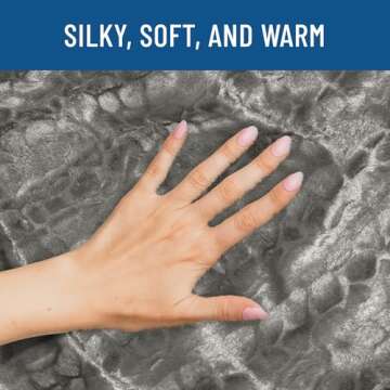 Everlasting Comfort Faux Fur Throw Blanket - Soft, Fluffy, Fuzzy, Plush, Thick, Minky Throws